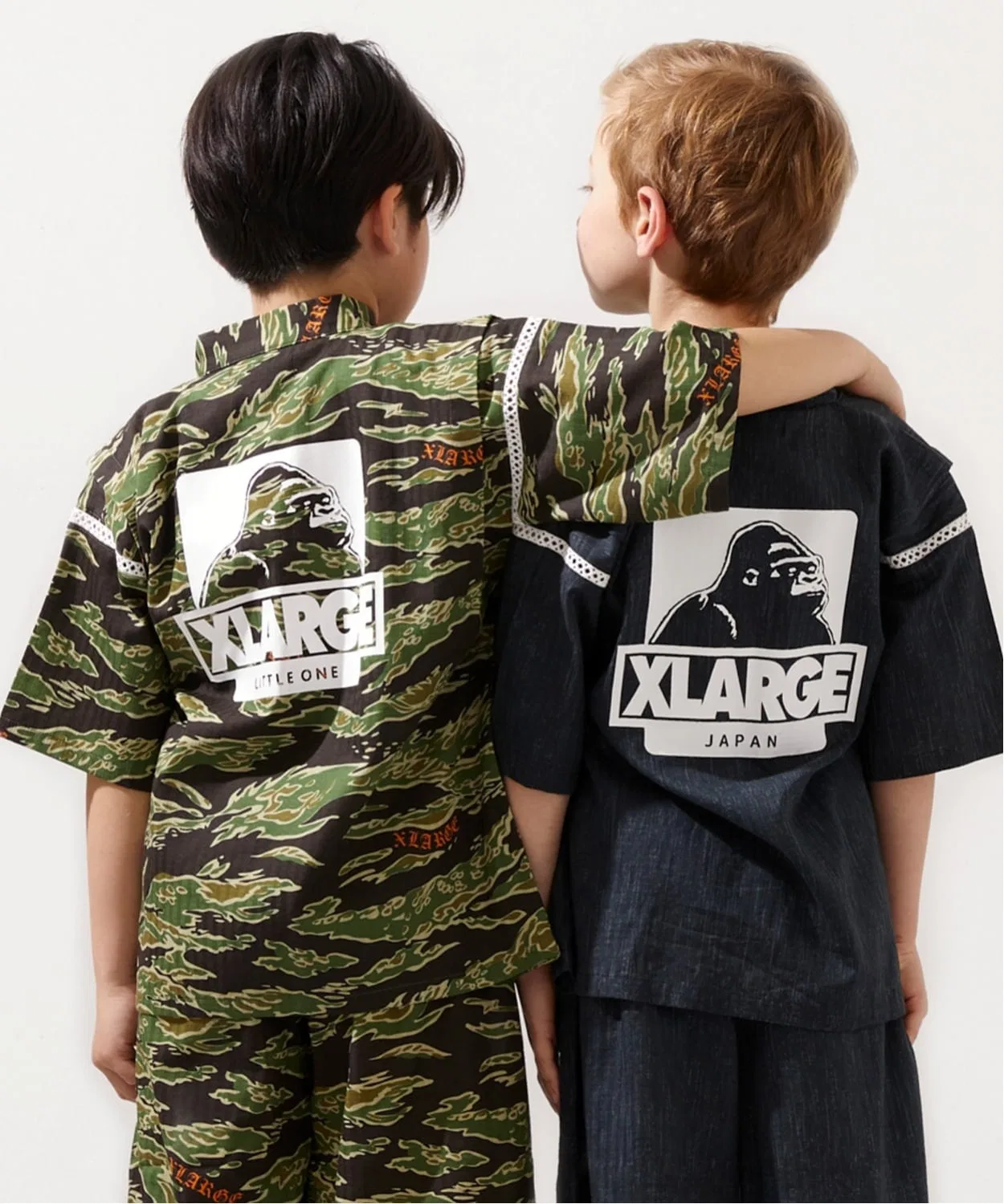 Детское кимоно с принтом OG Gorilla XLARGE KIDS, Khaki — фото 3