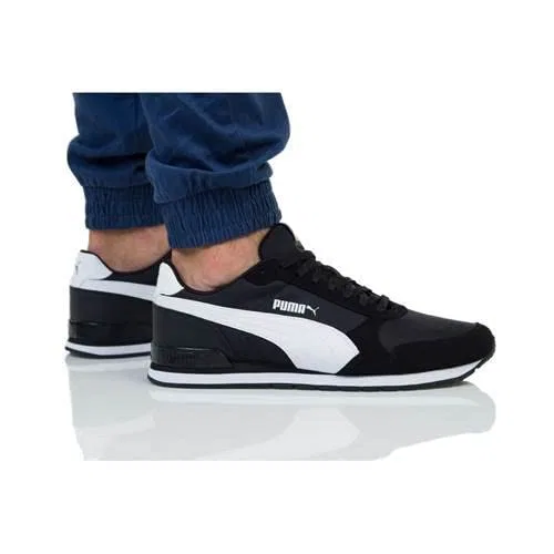 Детские кроссовки с низким верхом St Runner Nl PUMA, V2 Black White — фото 2