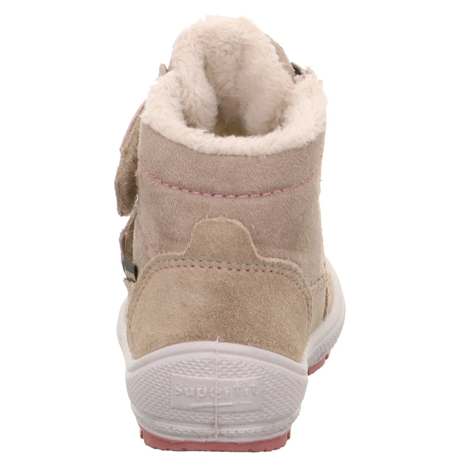 Детские зимние ботинки с двумя липучками Superfit, Light Beige-Pink — фото 4