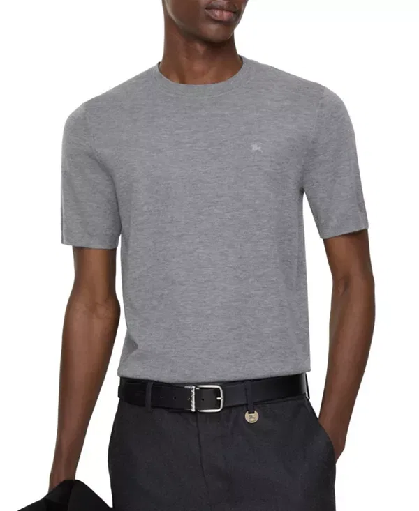 Мужской свитер из кашемира Equestrian Knight Design Burberry, Mid Grey Melange