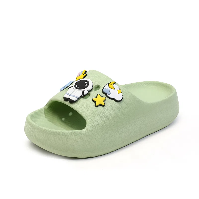 Детские домашние тапочки с закрытым мысом VENICEW, Green