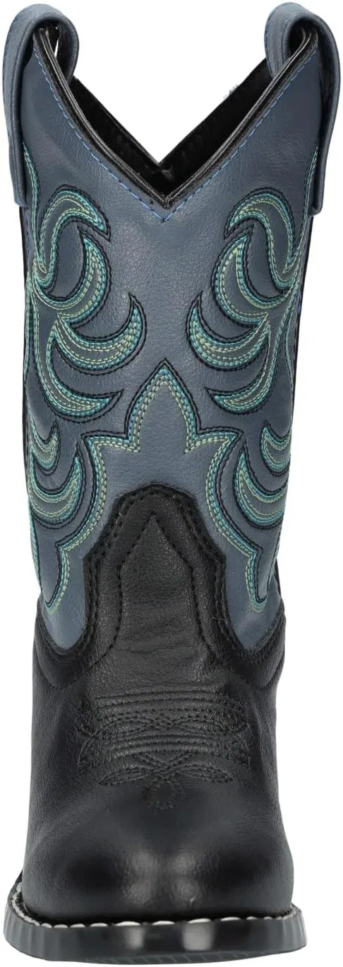 Детские ботинки для мальчиков с западным носком Monterey Series Smoky Mountain Boots, Black/Blue — фото 2