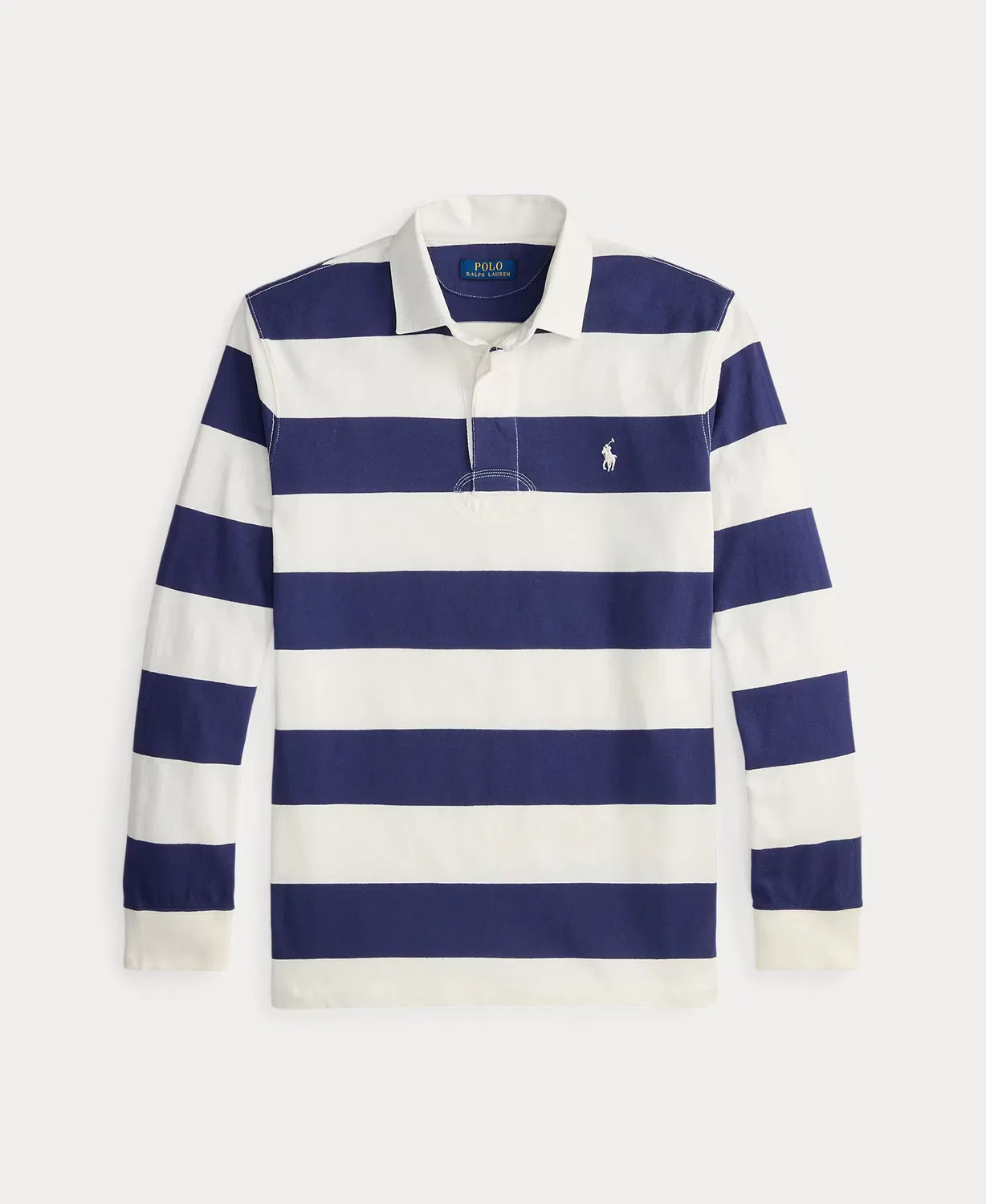 Рубашки-поло с длинным рукавом из хлопка, Polo Rugby, Polo Ralph Lauren, темно-синий — фото 4