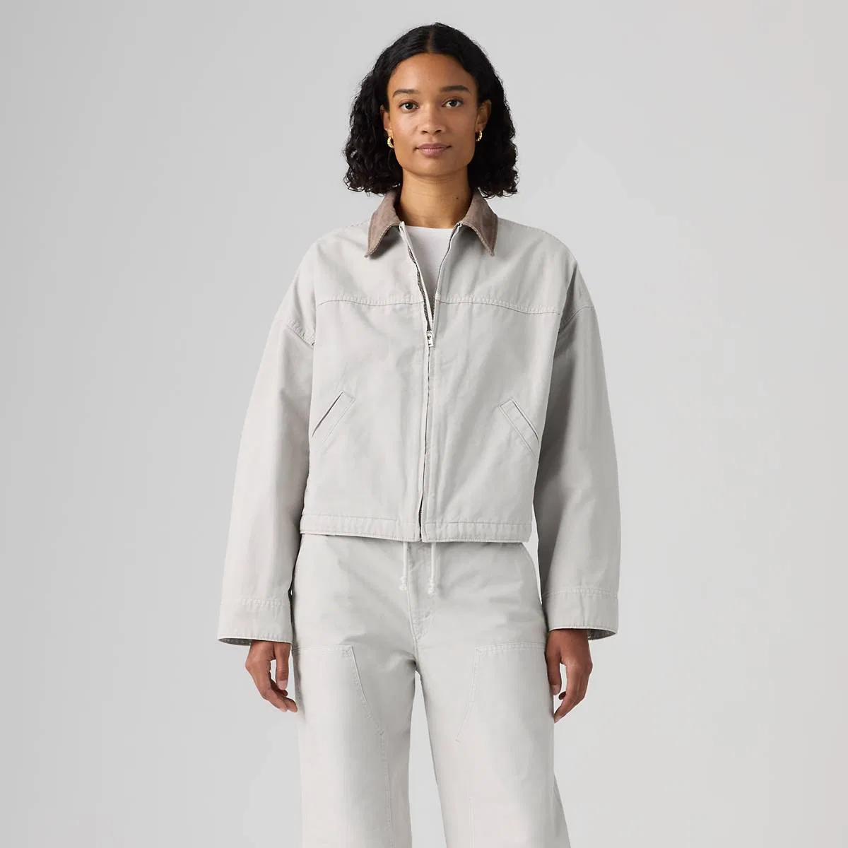 Свободная рабочая куртка дальнобойщика Levi's, Garment Dye Vapor Blue - Grey — фото 3