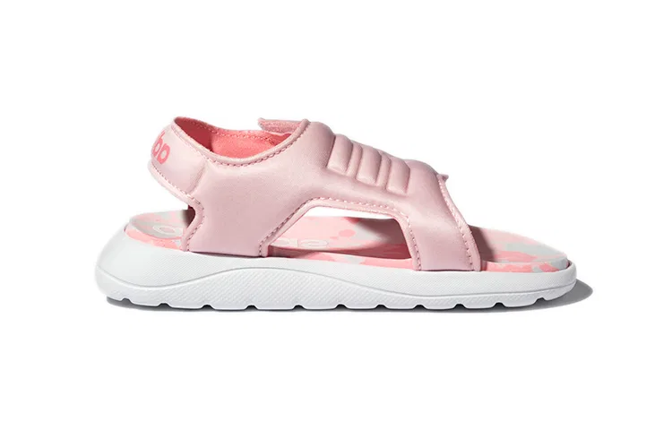 Детские сандалии с закрытым носком на липучке Adidas Neo, Pink — фото 3