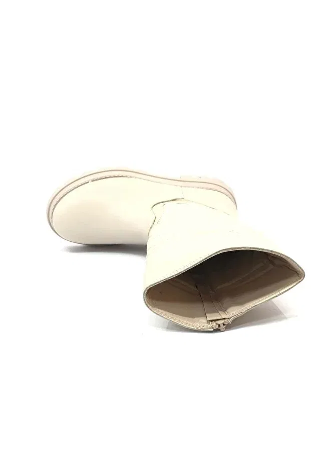 Детские ботинки для девочек без шнуровки Vicco, Beige — фото 4