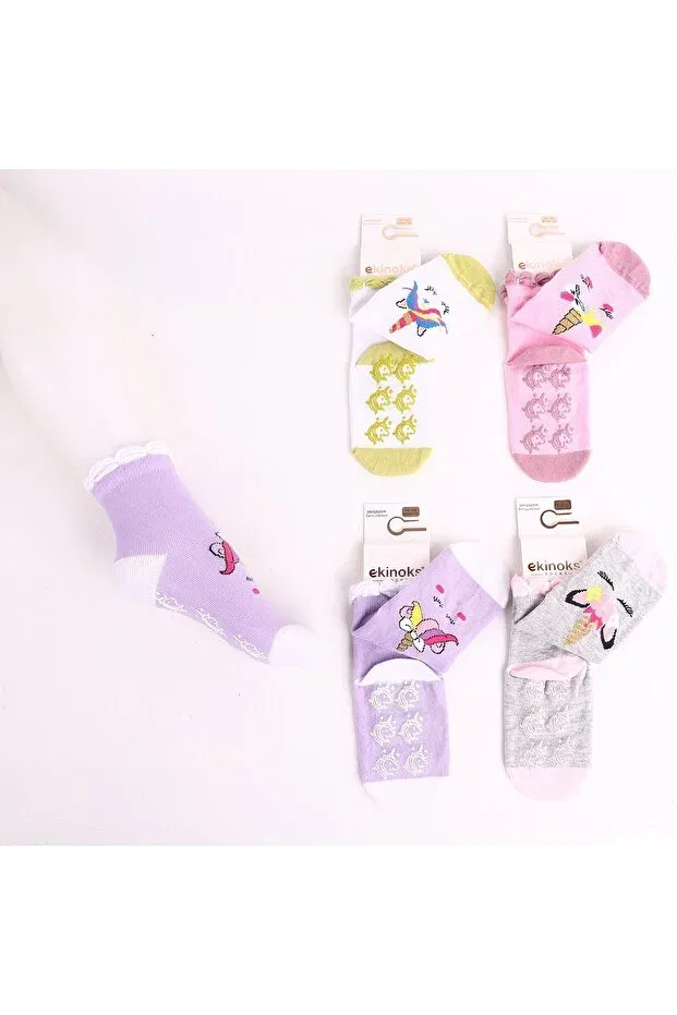 Детские носки для новорожденных без швов 4 шт Dressy Life, Purple