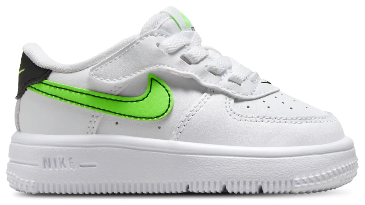 Кроссовки для мальчиков Air Force 1 Low EasyOn Nike, цвет White/Green Strike/Black