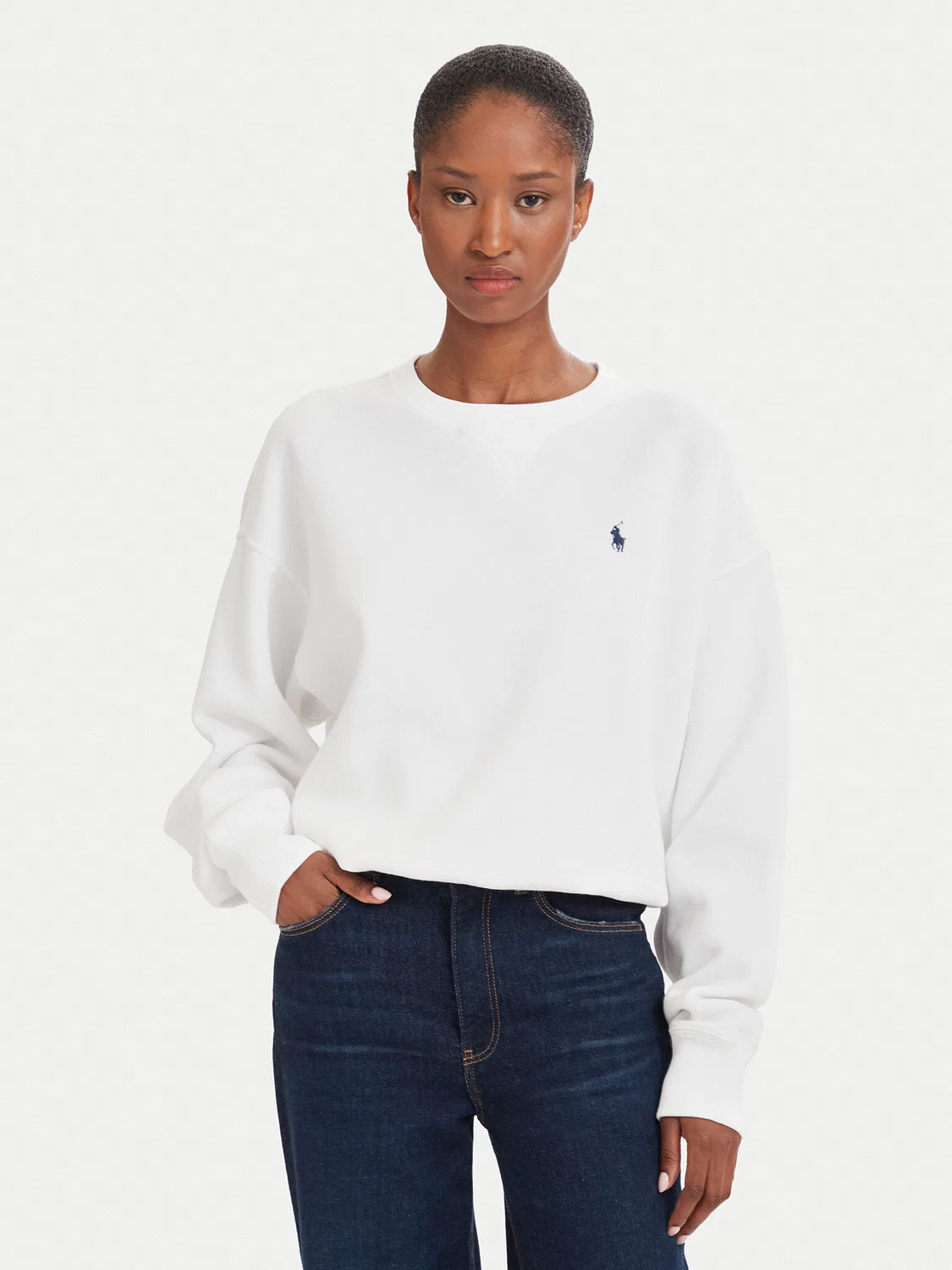 Женская толстовка стандартного кроя Polo Ralph Lauren, белый