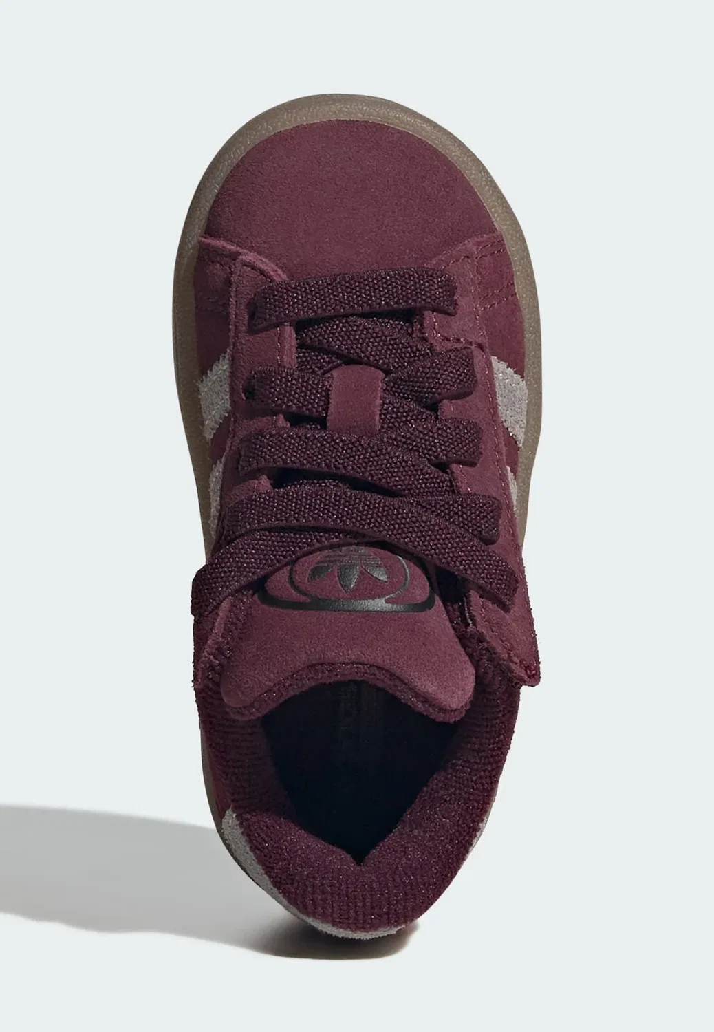 Унисекс - детская обувь Adidas Originals, Maroon Khaki Three Gum — фото 3