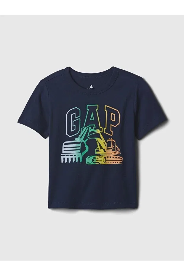 Детская футболка для мальчиков с принтом Graphic T-Shirt Gap, Navy Blue