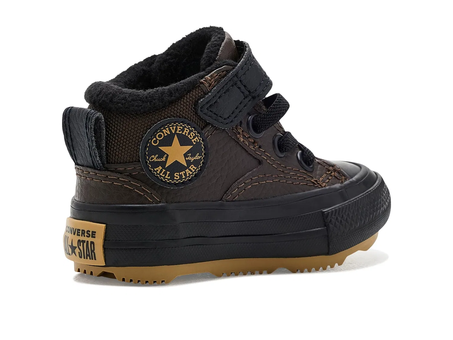 Детские сапоги Chuck Taylor All Star Malden Street (для младенцев/малышей) Converse Kids, Fresh Brew/Struck Gold/Black — фото 4