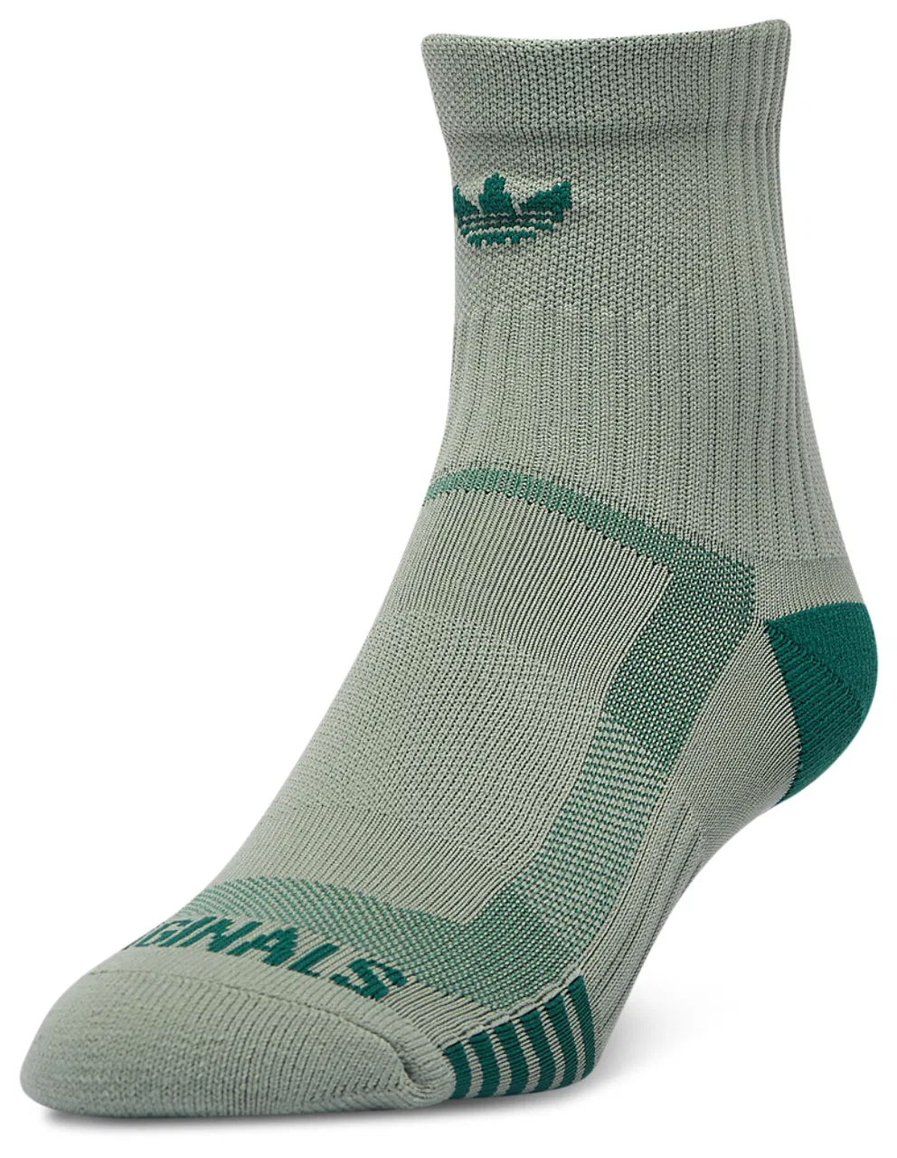 Носки Trefoil 3-Pack Tech Quarter Adidas, цвет Green/Beige/Brown — фото 2