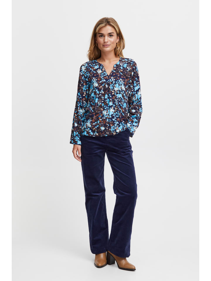 

Fransa Блузка FRKiki regular fit in Ethereal Blue AOP MA23 02B