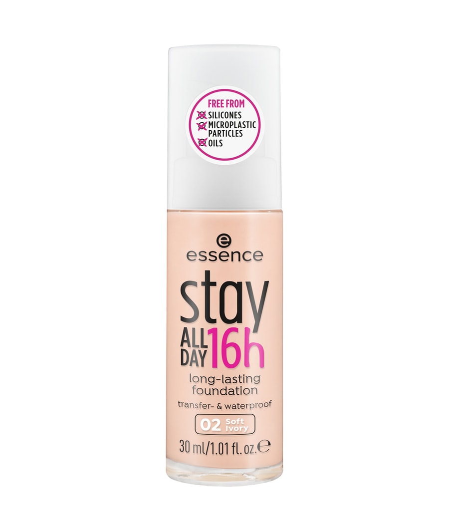 

Жидкая основа essence stay ALL DAY 16h long-lasting, Nr. 02 - Soft Ivory, 30 ml