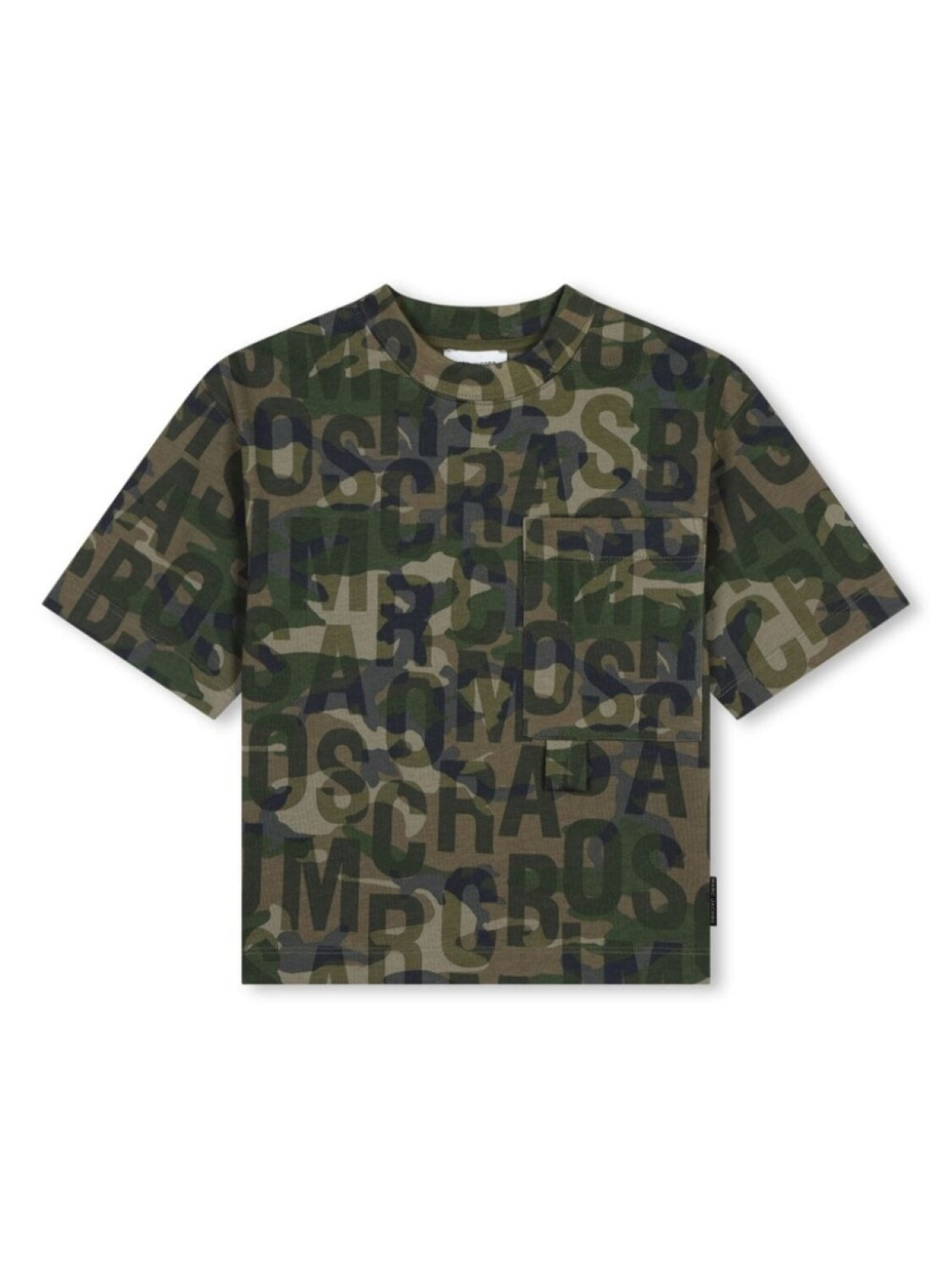 

Marc Jacobs Kids футболка с камуфляжным принтом, зеленый