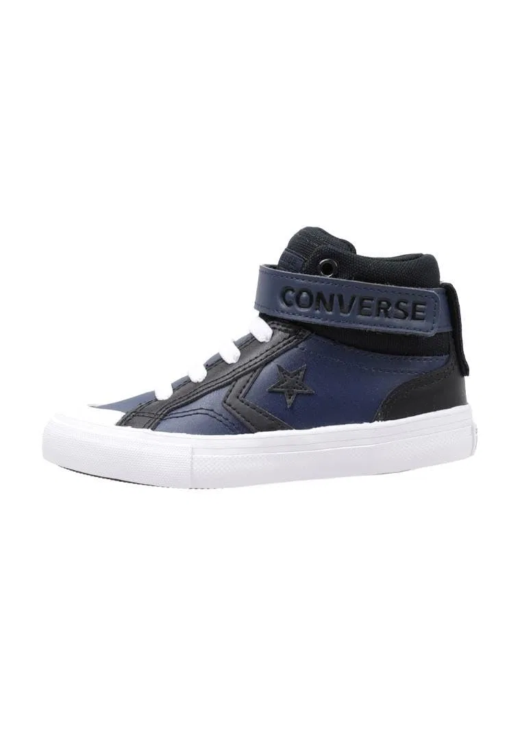 Детские кроссовки для мальчиков высокие кожаные Pro Blaze Strap Sport Remastered Converse, Blue