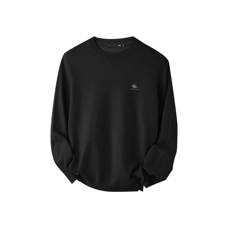 Детский свитер с круглым вырезом HLA Year Of The Horse Collection, Black 4B