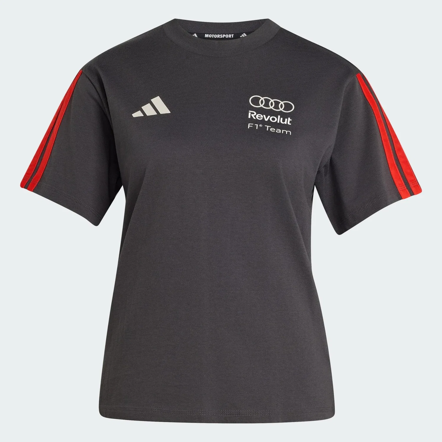 Мужская футболка с принтом Audi Revolut F1 Team DNA Adidas, Schwarz