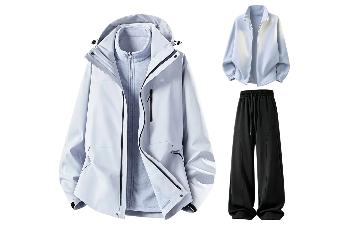 Детский спортивный комплект из куртки и брюк с капюшоном, Windbreaker Jacket & Pants Sets, WARRIOR