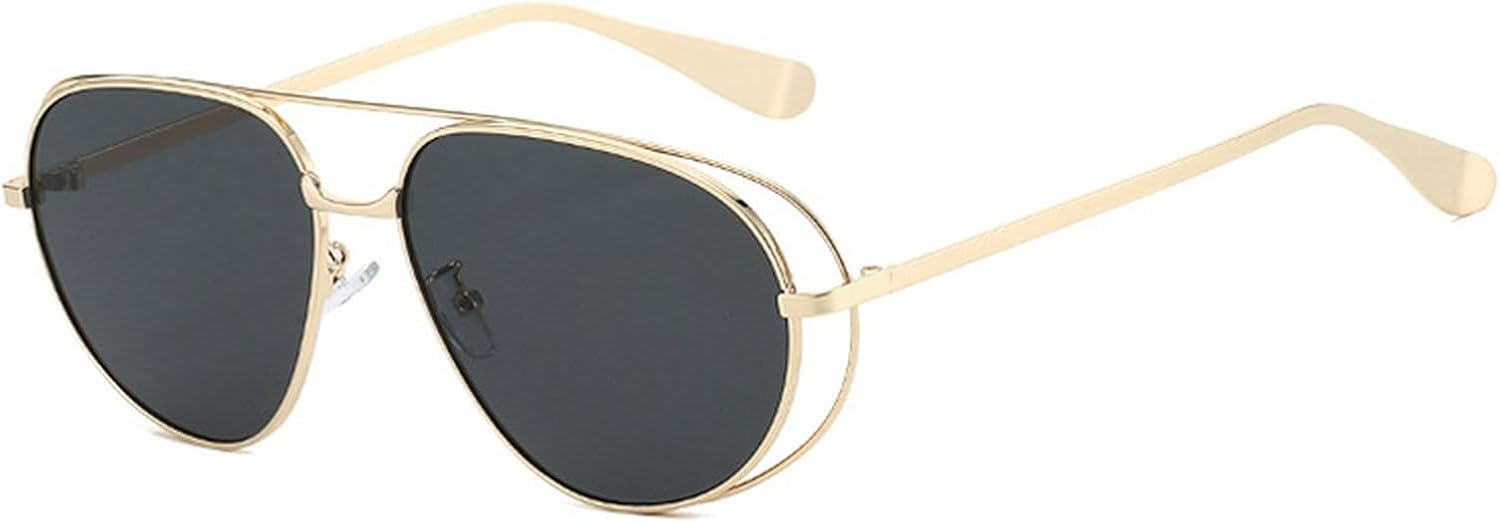 

Солнцезащитные очки Laureles Oversize Pilot для женщин, модные солнцезащитные очки «кошачий глаз» с градиентным переходом цвета «шампанское» для мужчин, очки для вождения, C5