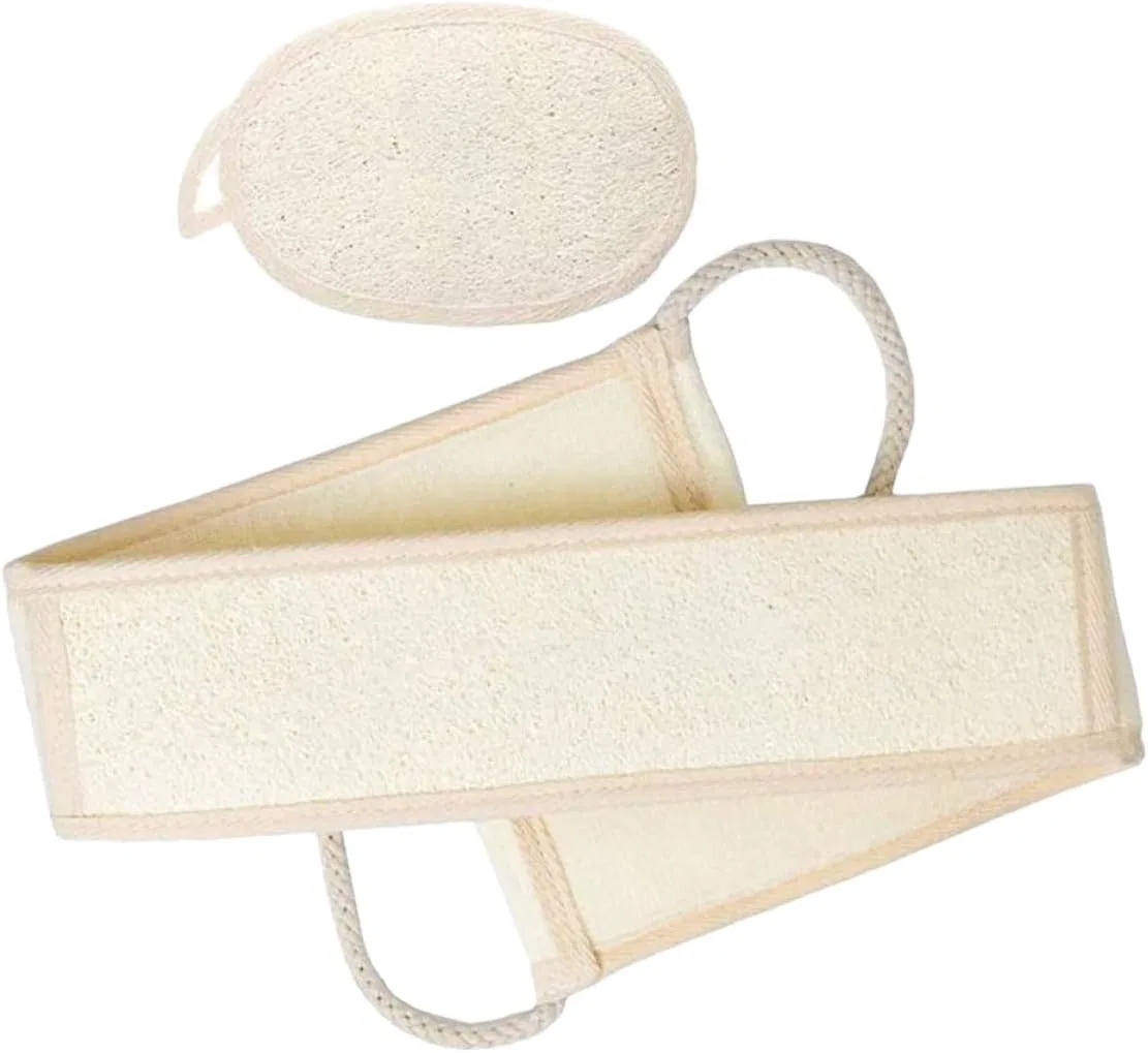 Люфа для душа и ванны PLAFOPE, 2 шт, 14.5x10x0.7 см, Beige