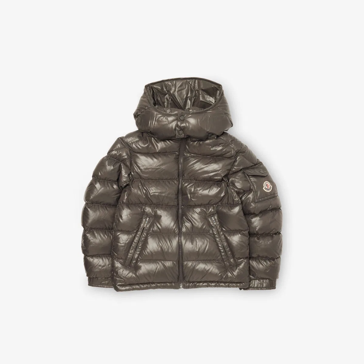 Пуховая нейлоновая куртка Maya с капюшоном, возраст 4-14 лет Moncler