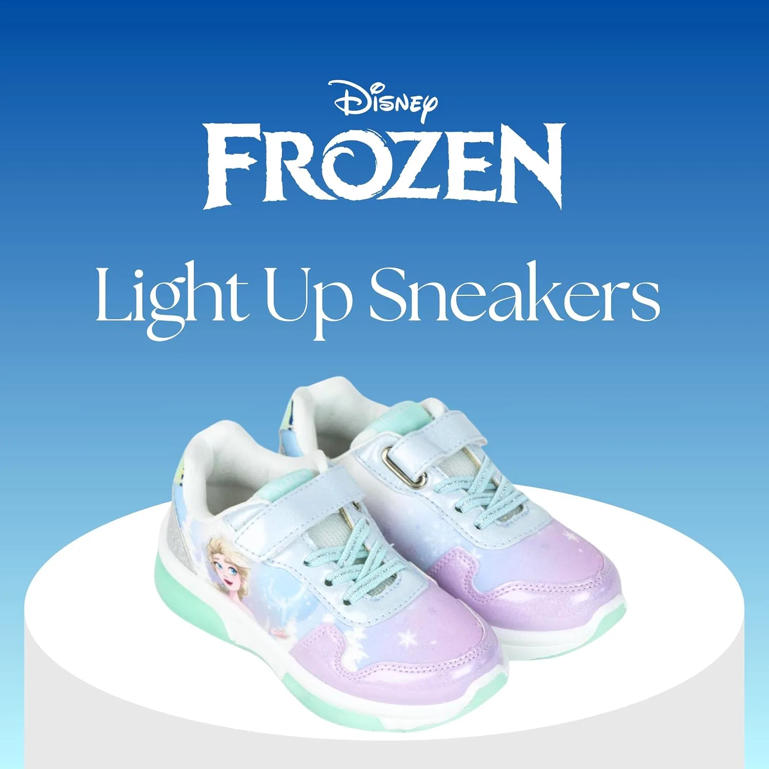 Детские кроссовки для девочек со светящейся подошвой Elsa Sports Lights Disney, Lilac — фото 2