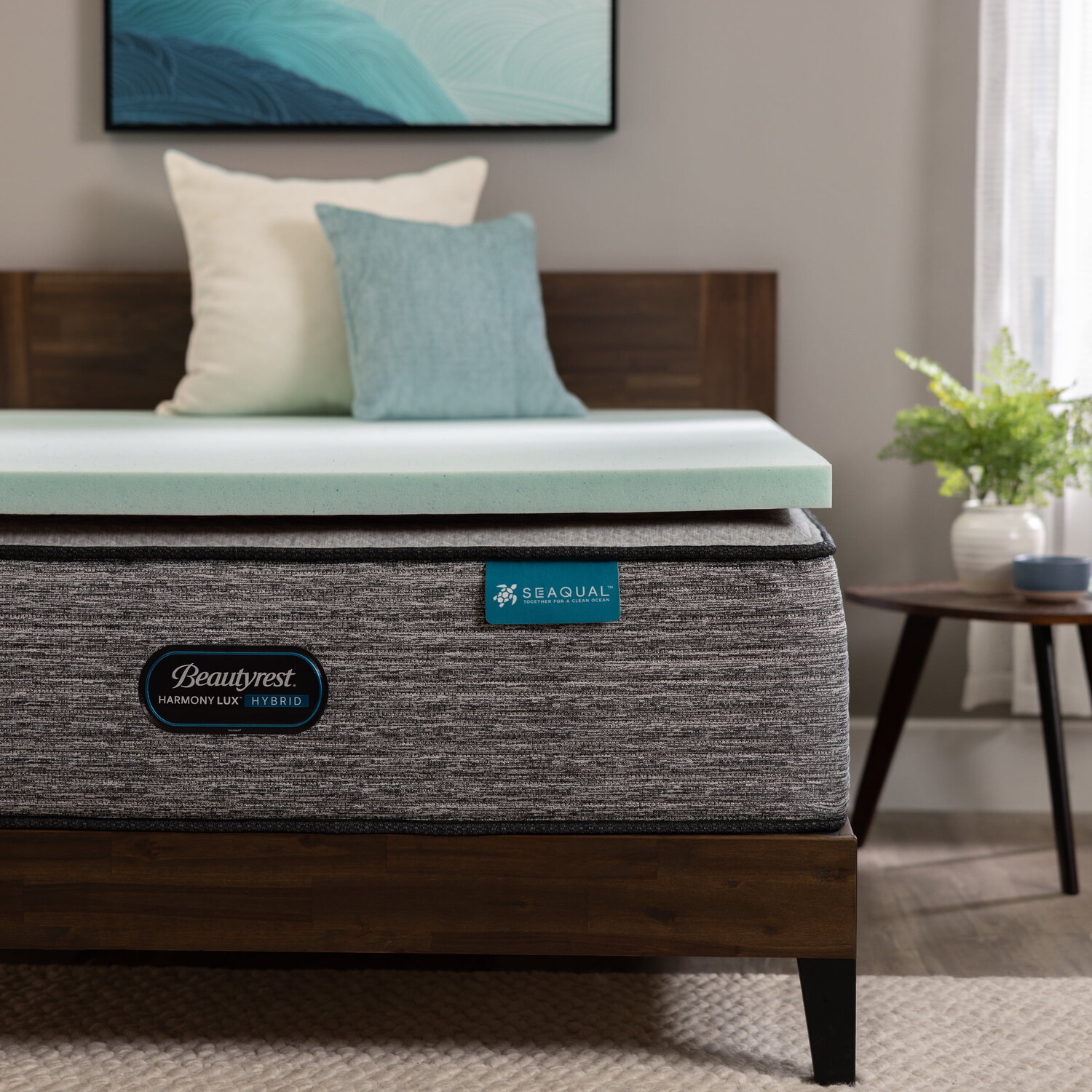 

Наматрасник с эффектом памяти BeautyRest, синий
