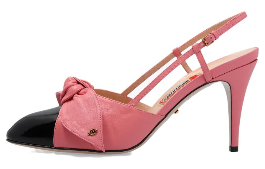 Туфли-лодочки на среднем каблуке с открытой пяткой Gucci