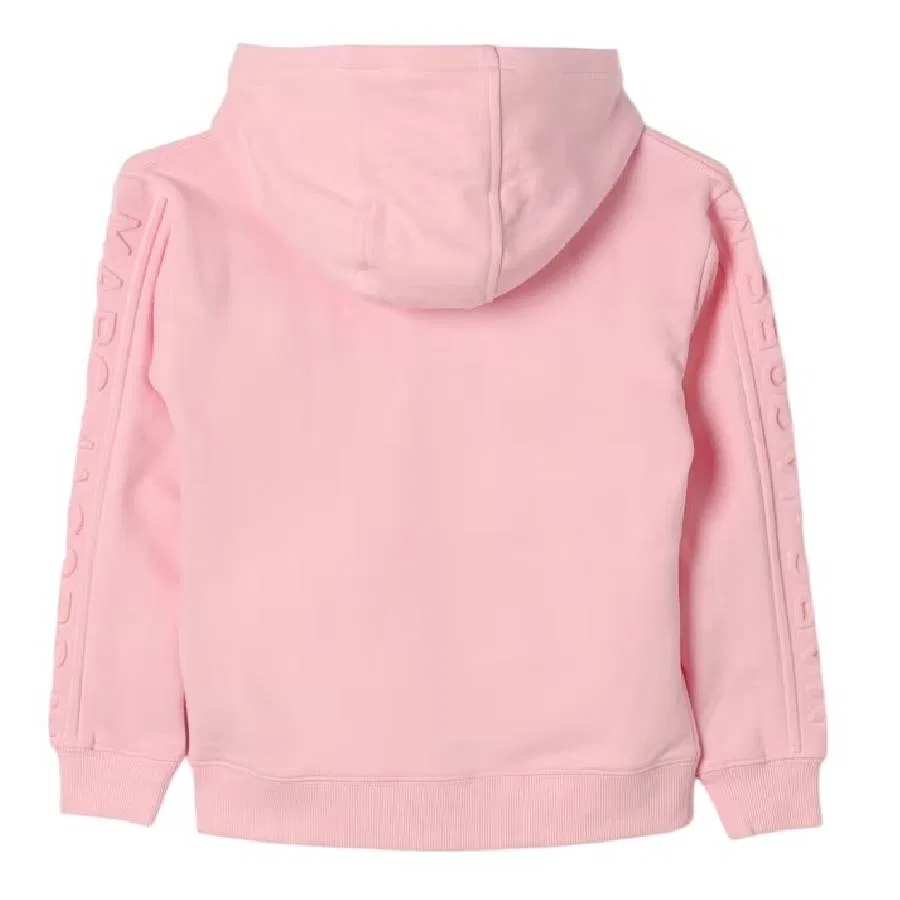 Худи на молнии с капюшоном, с длинным рукавом Little Marc Jacobs, Pink Washed Pink — фото 2