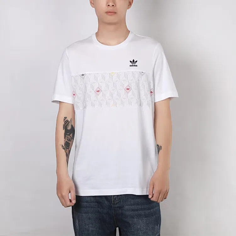 Футболка с принтом Originals Adidas, белый — фото 2