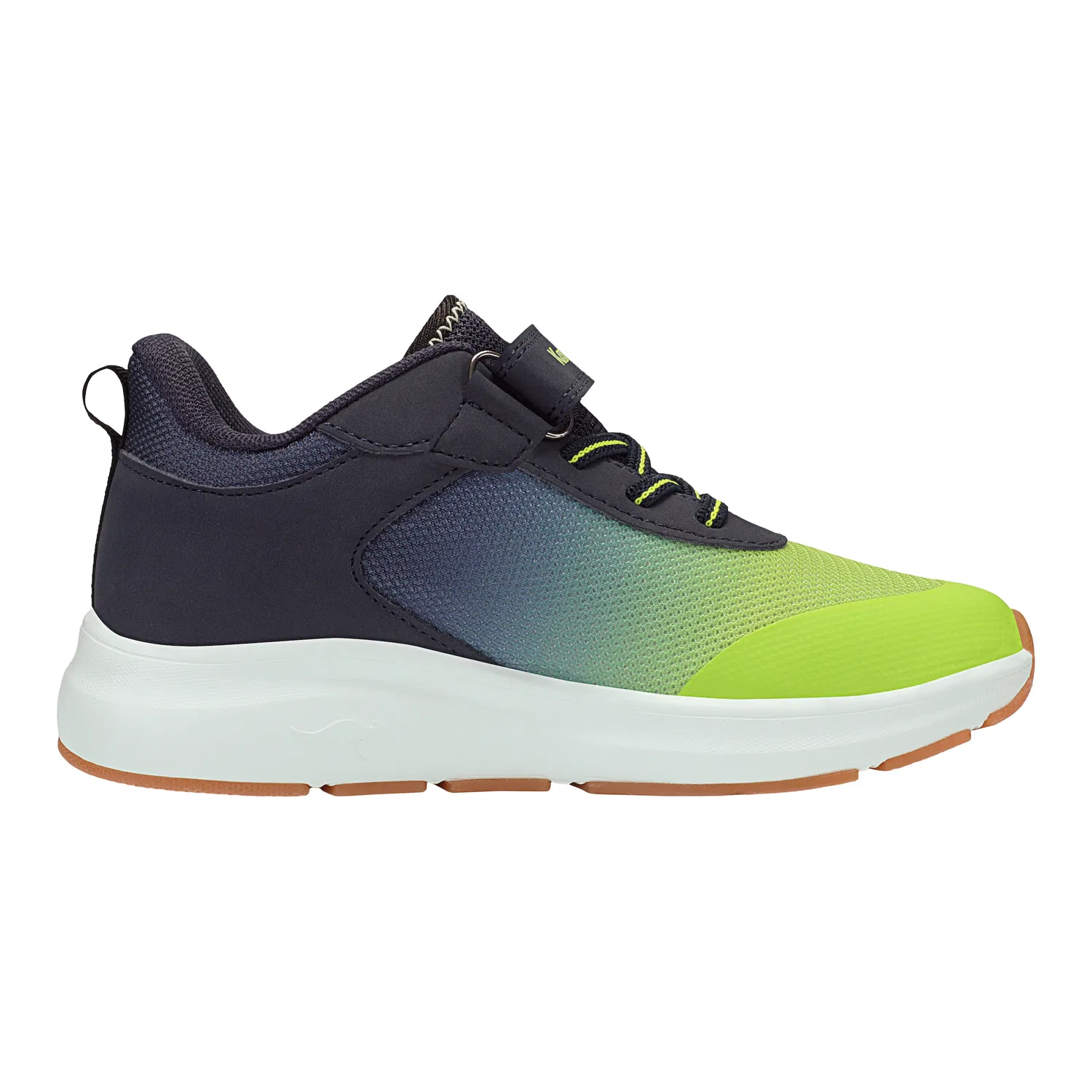 Детские кроссовки спортивные с технологией KANGACUSH KangaROOS, Dark Navy/Lime — фото 3