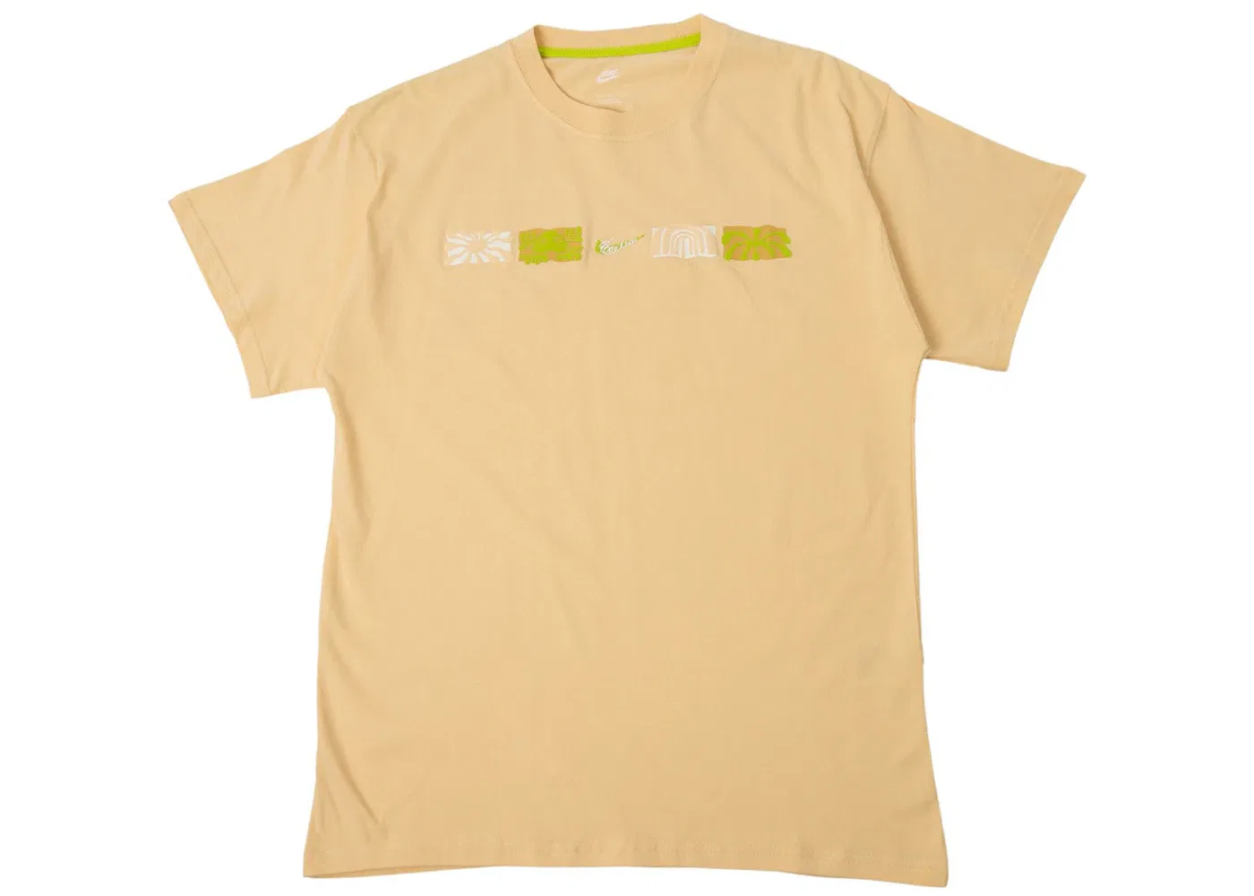 Мужская футболка хлопковая Nike Sportswear Max 90 T-shirt, Pale Vanilla/Atomic Green