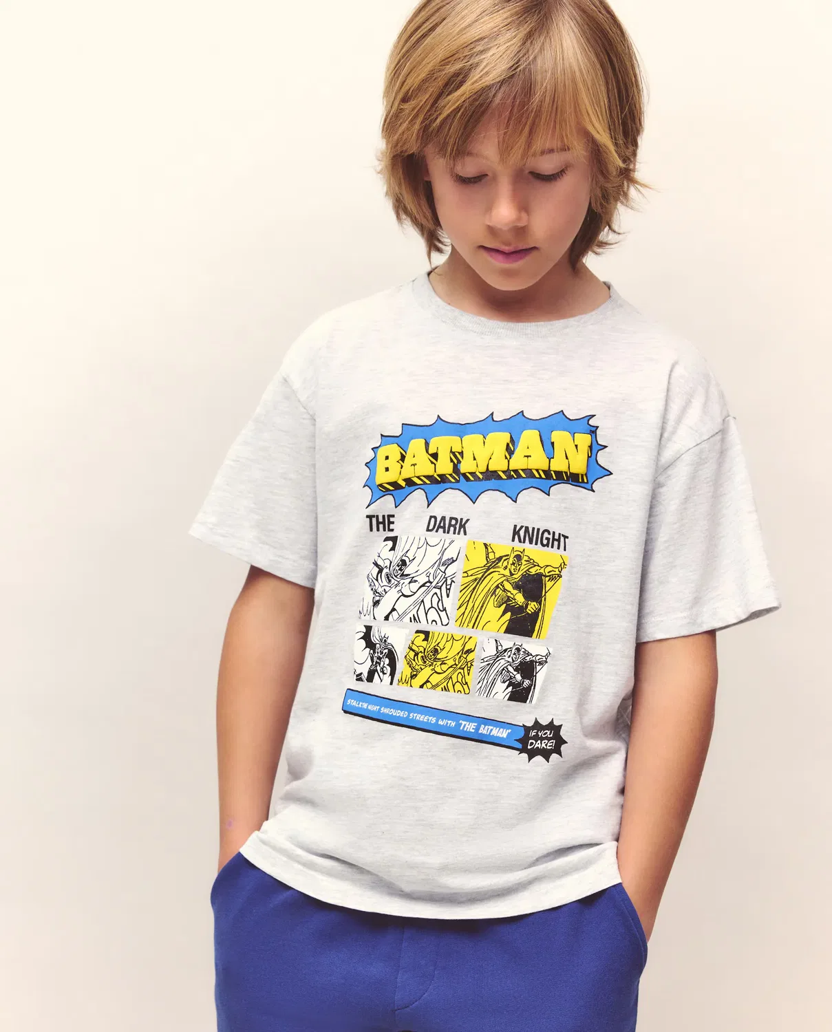 Детский комплект с коротким рукавом Batman Kids El Corte Inglés, Gris