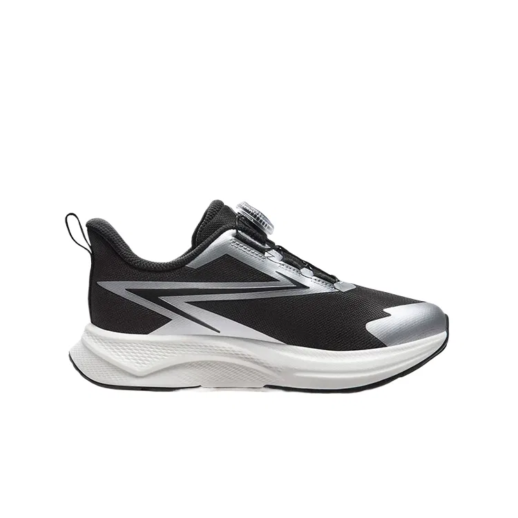 Детские кроссовки для мальчиков с шнуровкой FILA KIDS THUNDER Super Leap, Black/Space Silver — фото 3