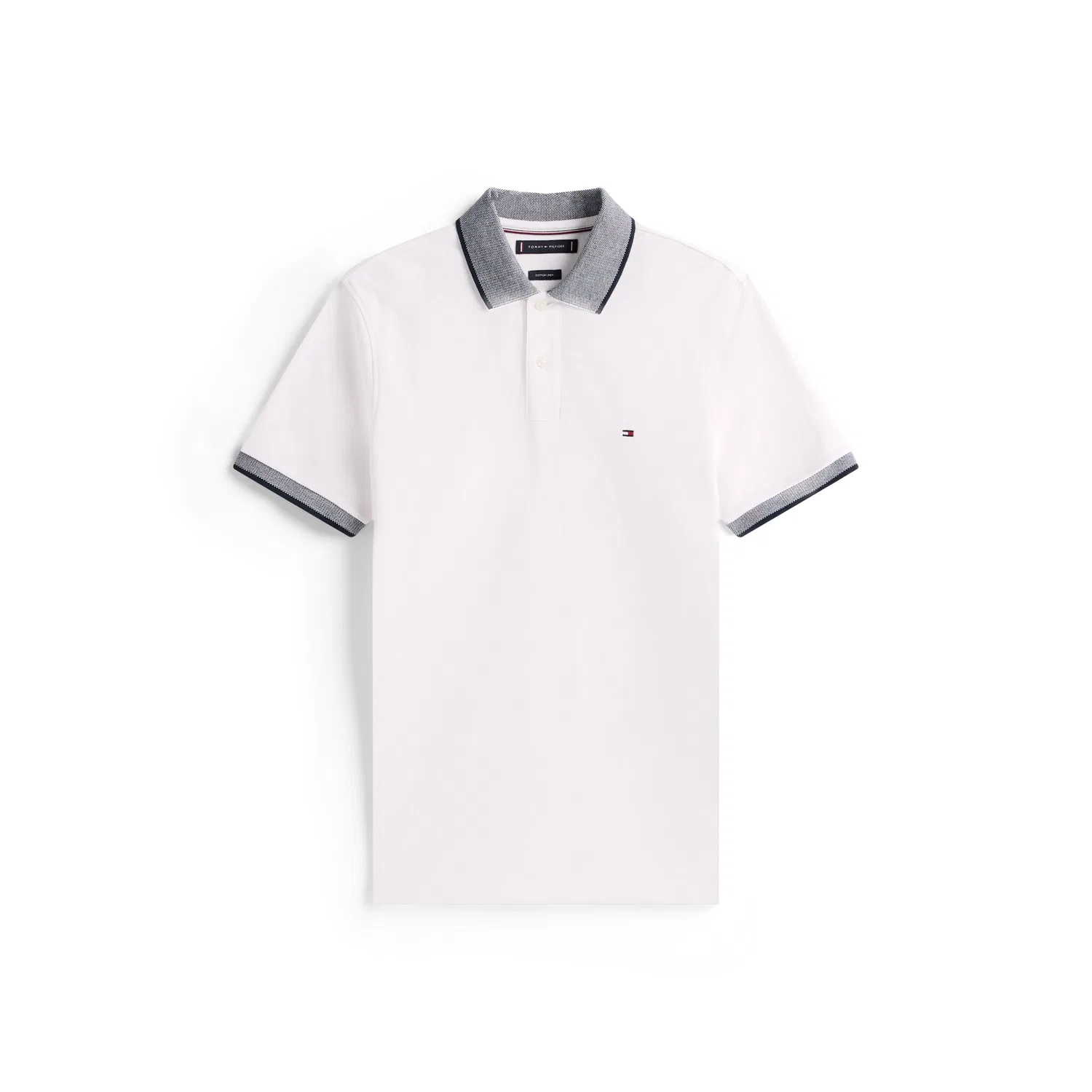 Мужское поло Regular Fit из льняного джерси Tommy Hilfiger, White — фото 3