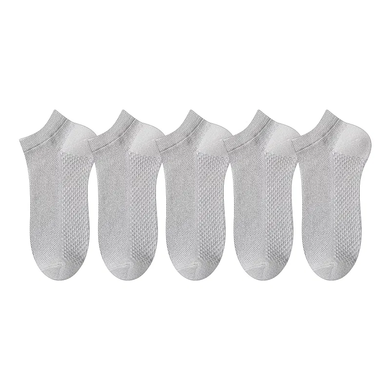 Детские носки-невидимки с принтом 5 Pack Light Gray PLANDOO