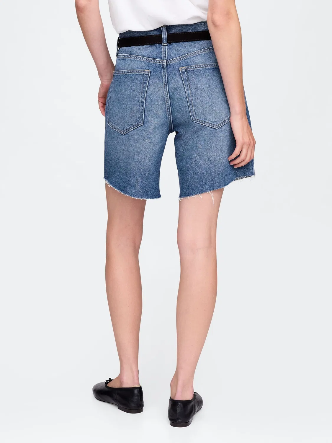 Шорты джинсовые, свободная посадка Gap, Indigo Blue — фото 2