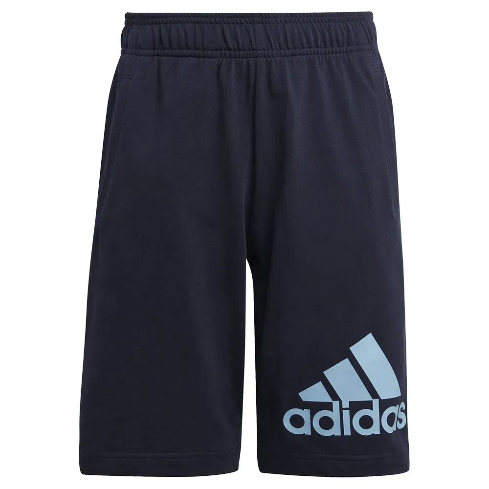 Шорты хлопковые Big Logo Adidas, синий — фото 3