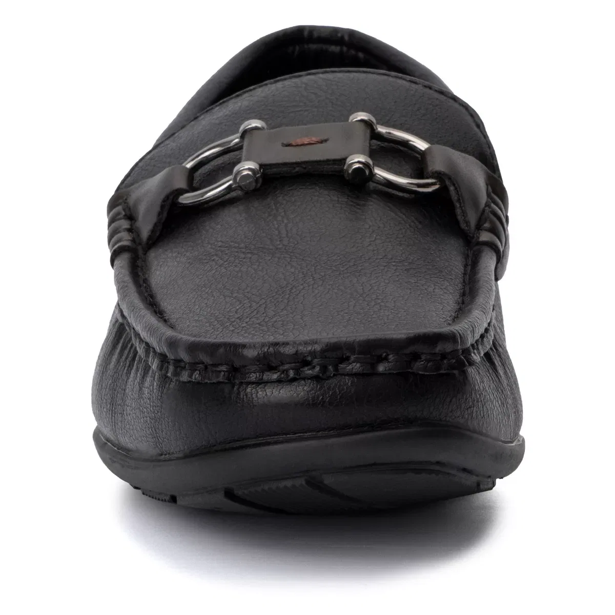 Детские лоферы для мальчиков без каблука Viggo Xray Footwear, Black — фото 4