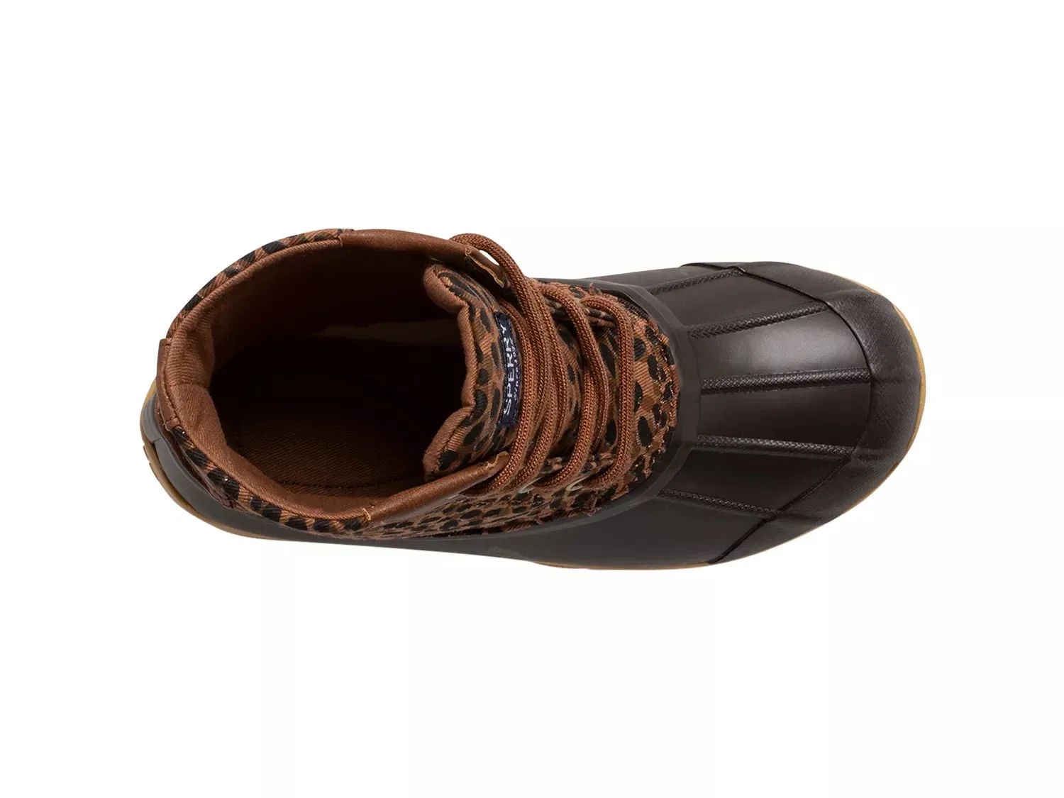Детские ботинки-дутыши с леопардовым принтом, Sperry, разноцветные — фото 4