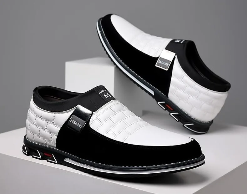 

Мужские классические туфли широкого размера, удобные туфли-слипоны, модные деловые повседневные оксфорды, мягкие лоферы, дерби для работы в офисе, вождения и прогулок DMGYCK, белый