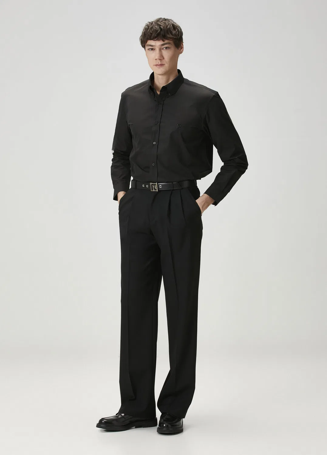 Рубашка Regular Fit Balmain, black — фото 2