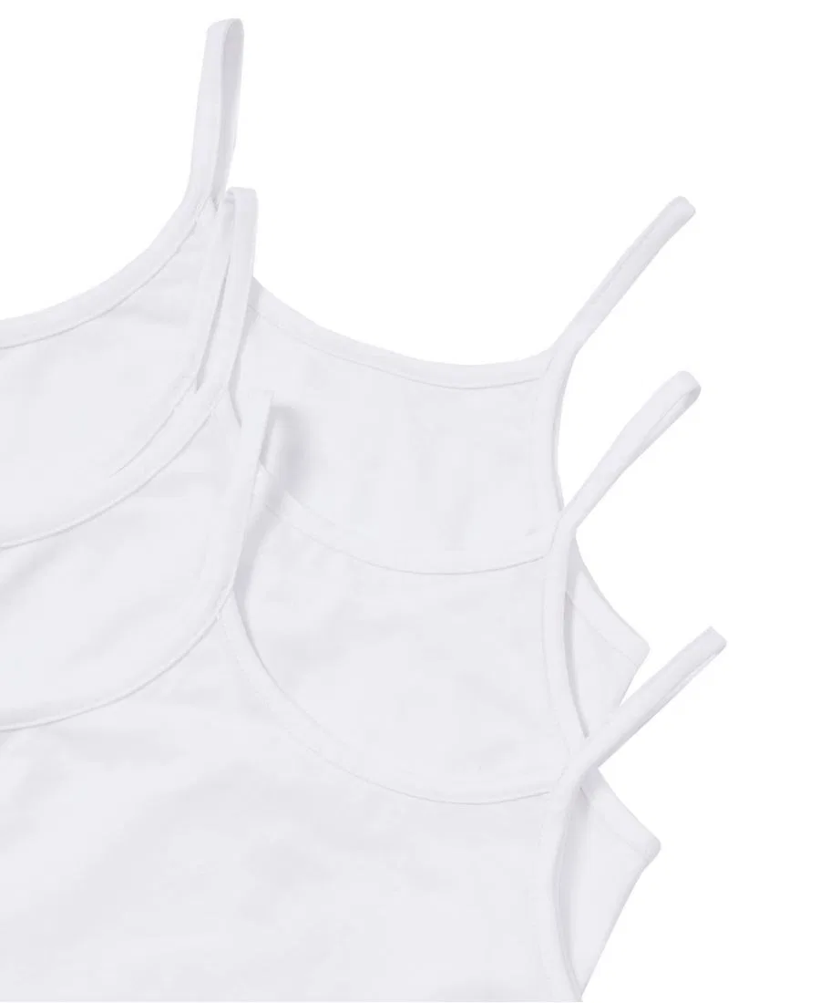 Комплект из 3 маек на бретелях с принтом Lands' End, White — фото 2