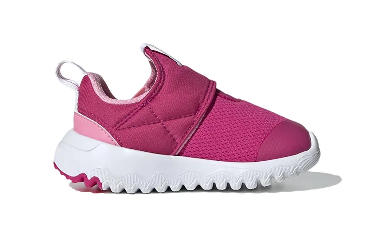 Детские кроссовки-слипоны с регулируемой застежкой-липучкой Toddler Pink Adidas — фото 3