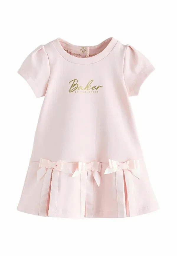 Платье прямого кроя с бантом по низу - повседневное платье Baker By Ted Baker, розовый