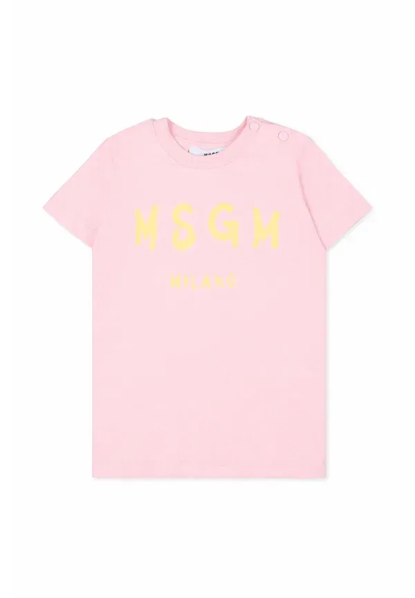 Футболка с принтом Print T-shirt Msgm, Pink, розовый