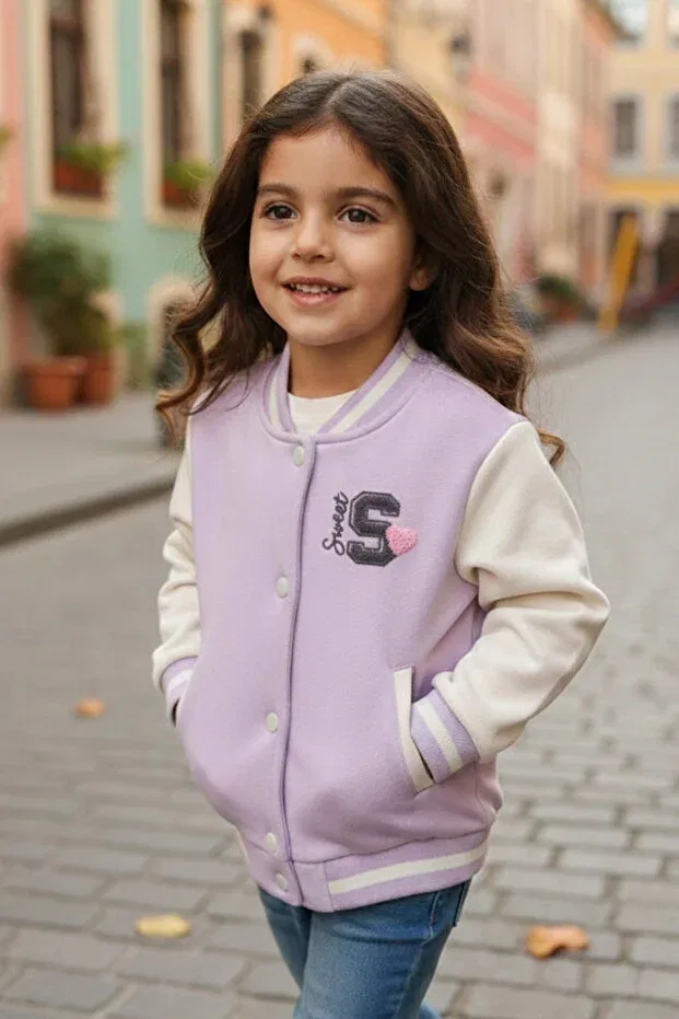 Детский кардиган для девочек хлопковый College Cardigan Generic Brands, Colored