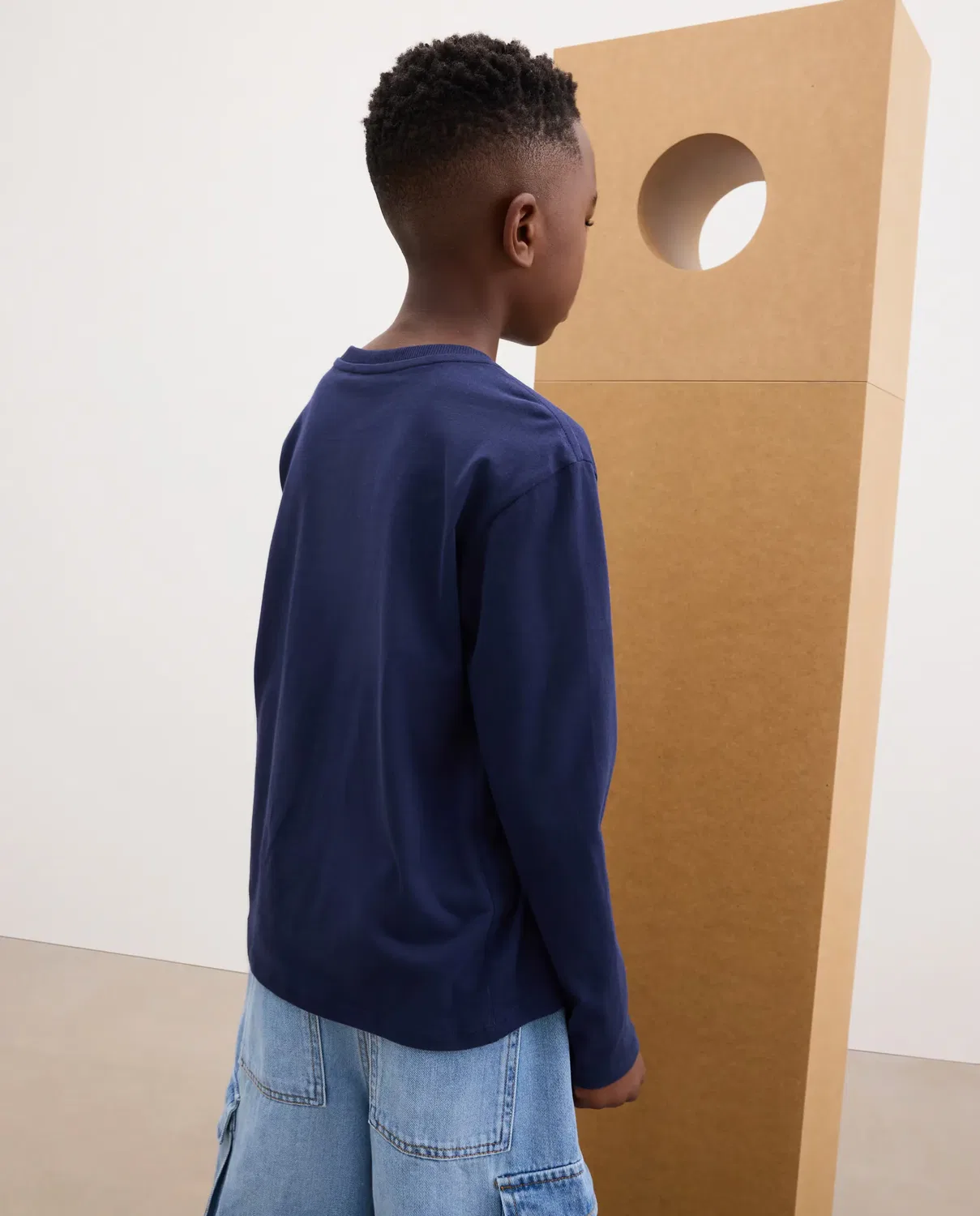 Детская футболка с длинным рукавом Kids El Corte Inglés, Средне-серый — фото 3